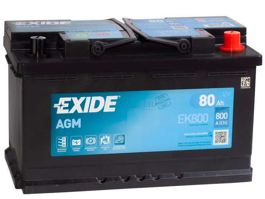Exide StartStop AGM EK800