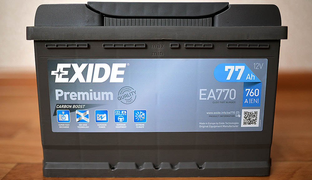 Exide Premium EA770 для Peugeot 3008