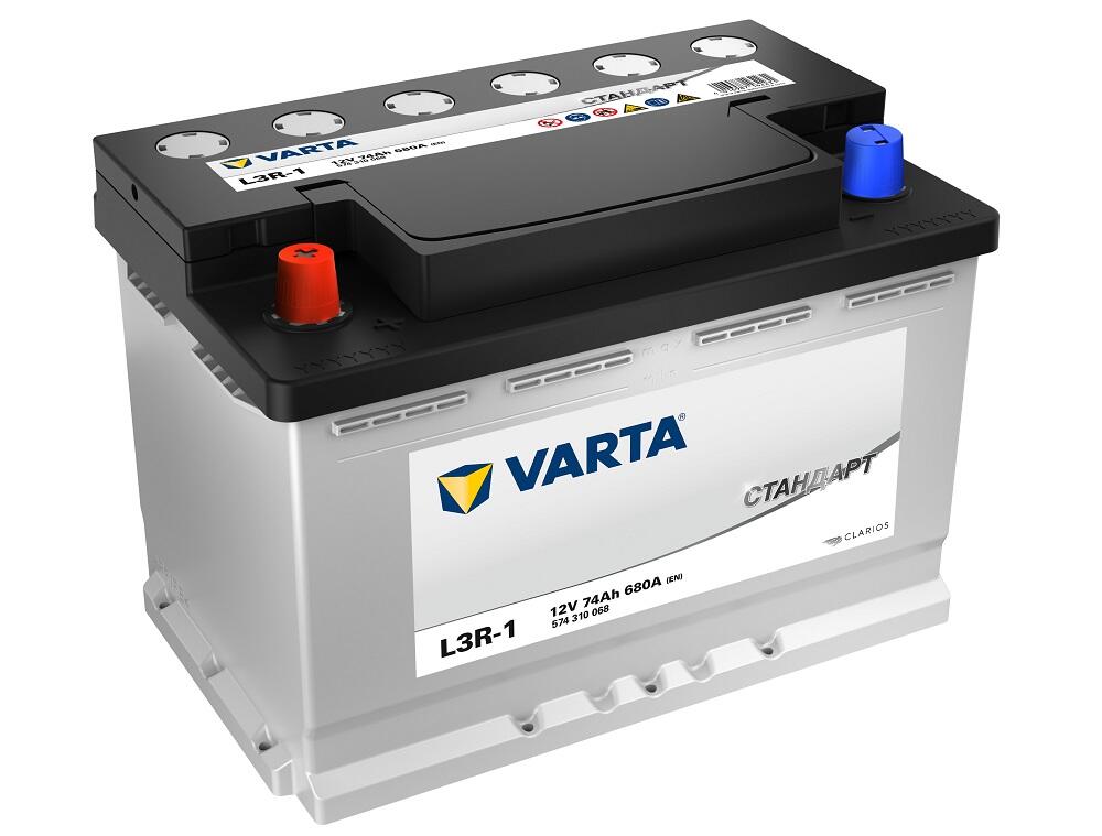 Аккумуляторная батарея Varta Standart L3R-1 74L