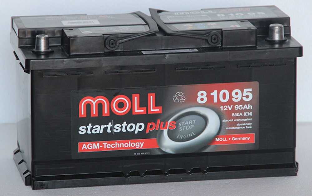 Аккумулятор Moll AGM Start-Stop 95R