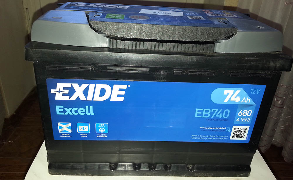 Exide Excell EB740 для Nissan Terrano