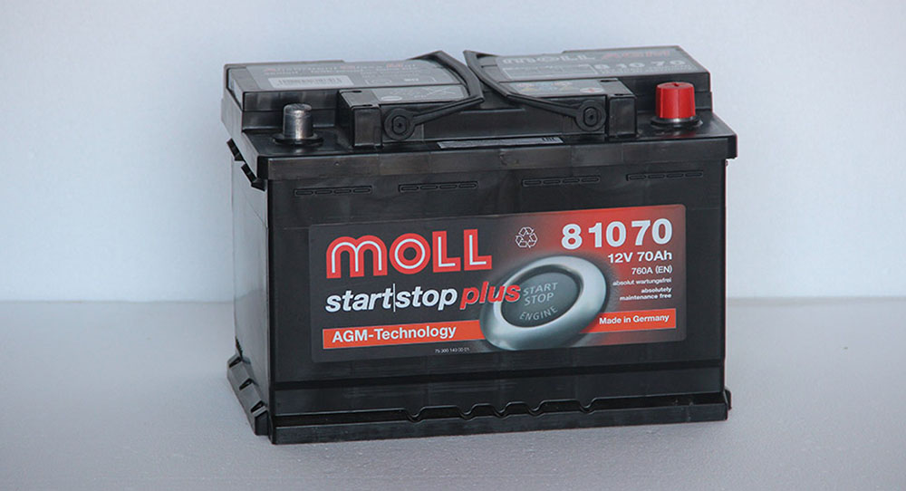 Moll AGM Start-Stop 70R 12В для Nissan Pathfinder